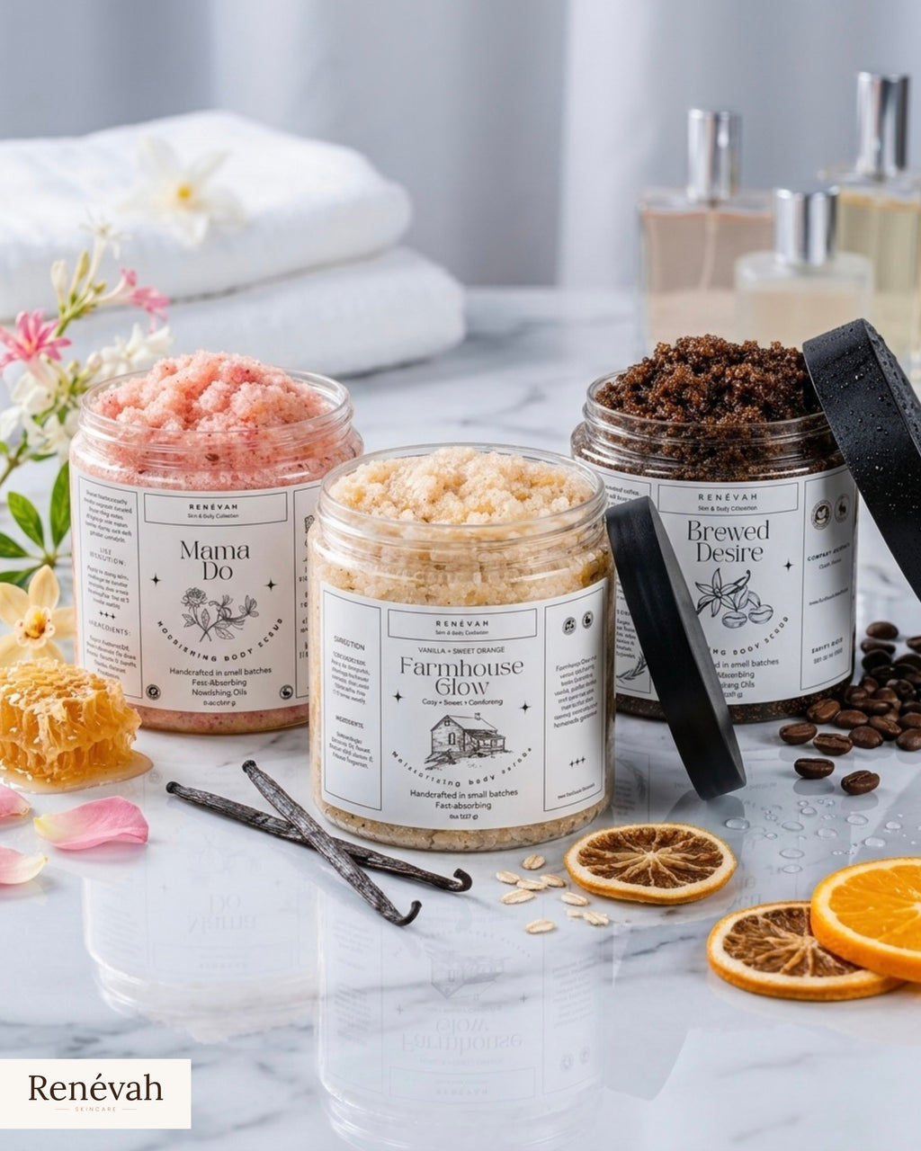 Renévah Body Scrub Trio