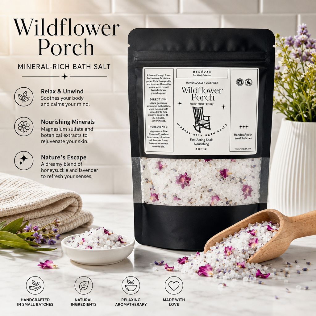Wildflower Porch Mineral Rich Bath Salt