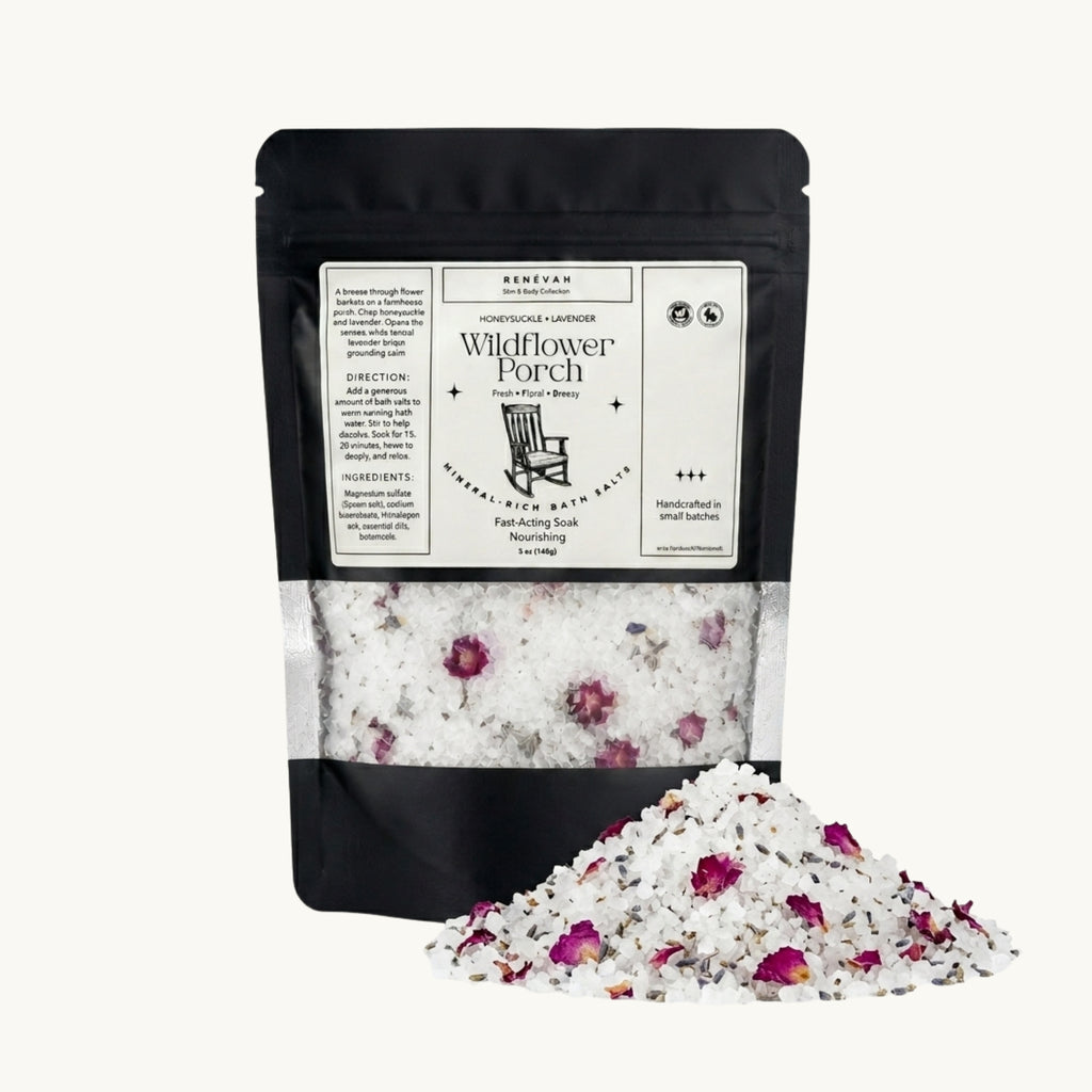 Wildflower Porch honeysuckle lavender mineral bath salt by Renévah