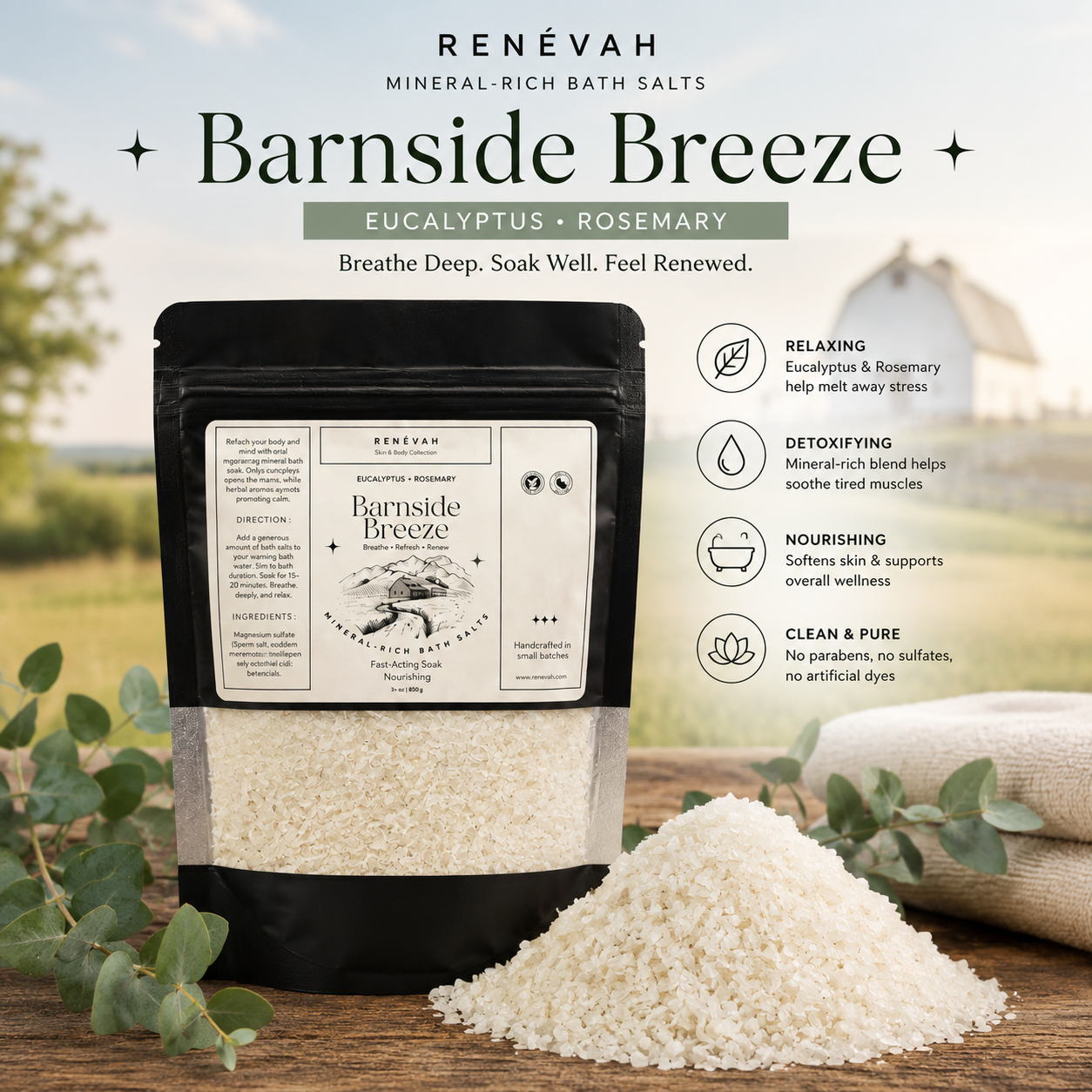 Barnside Breeze Mineral Rich Bath Salt