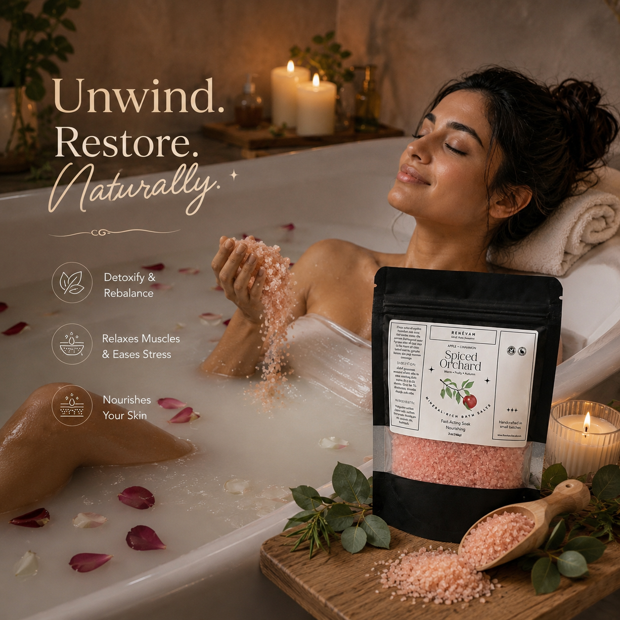 Spiced Orchard Mineral Rich Bath Salt